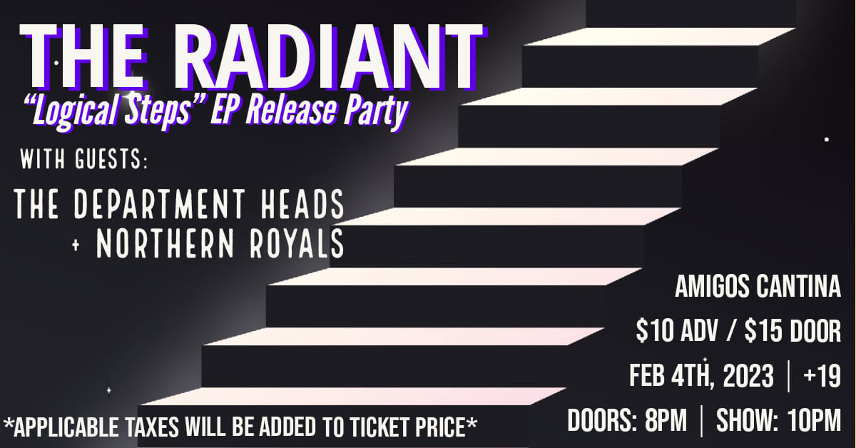 The Radiant EP Release Party w/ The Department Heads + Northern Royals